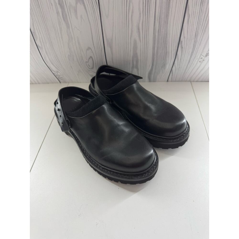 FEIT Black Mule Utility Clog with Strap Size 42 (10.5 -11) Unisex Vibram RARE